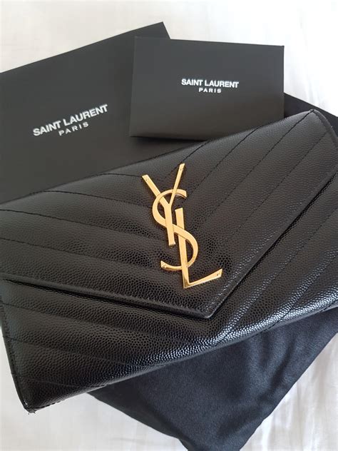 ysl large monogram flap wallet review|YSL zip wallet.